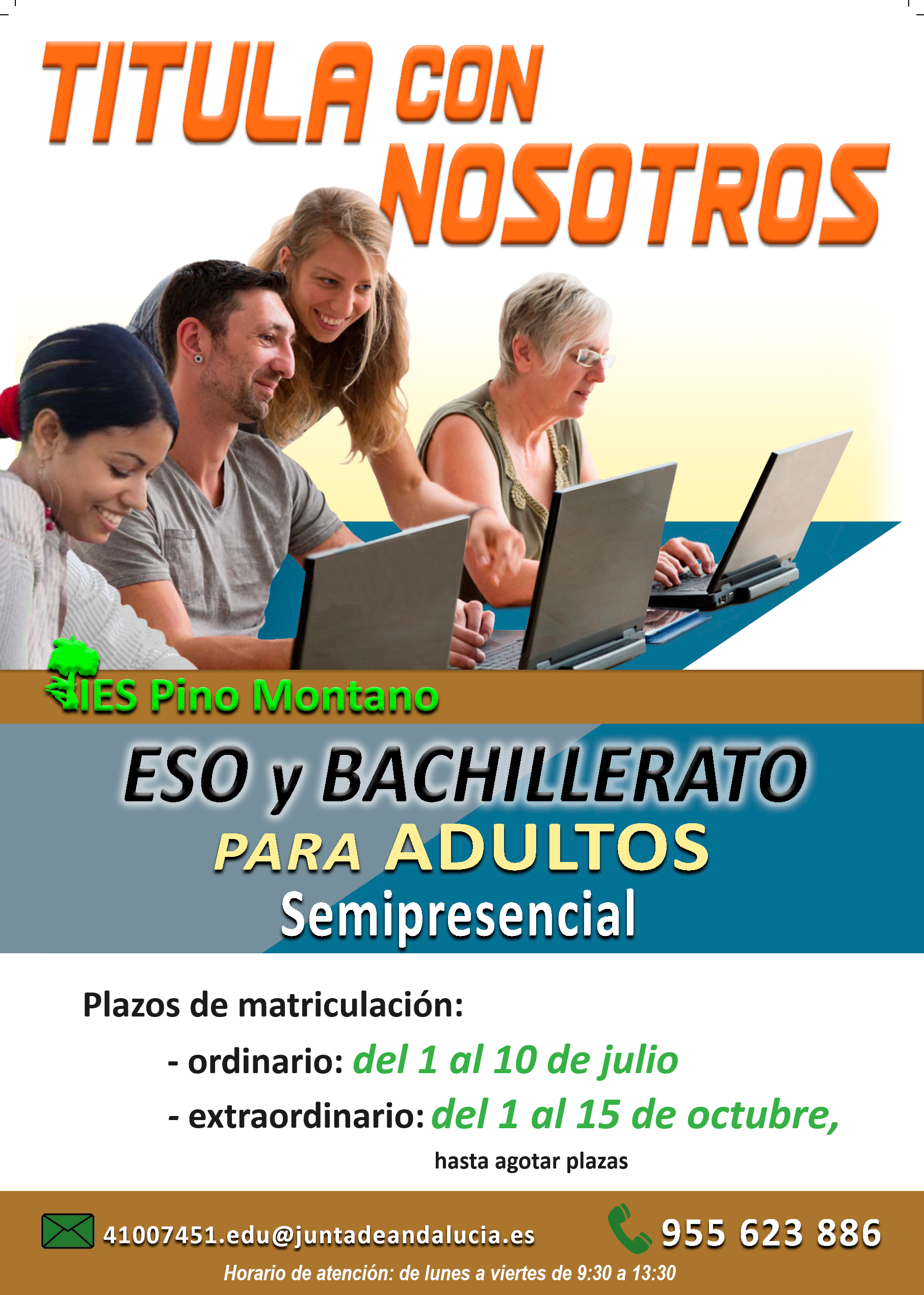 Matriculación enseñanzas adultos