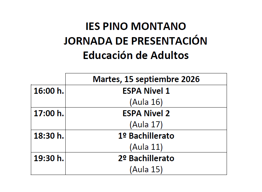 Jornada presentación Adultos