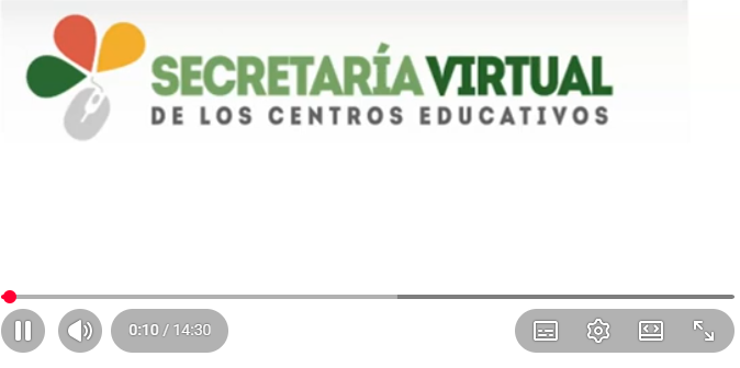Acceso a vídeo Matrícula virtual en el IES Pino Montano